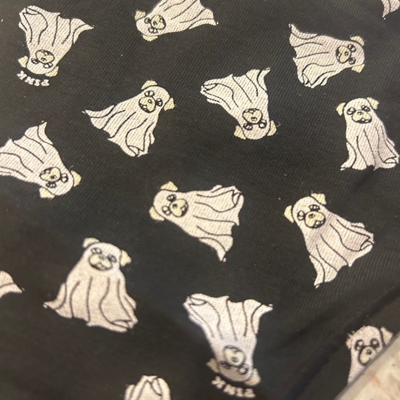 VS PINK HALLOWEEN PANTY Large Thong NWT Ghost Dog - Picture 6 of 6